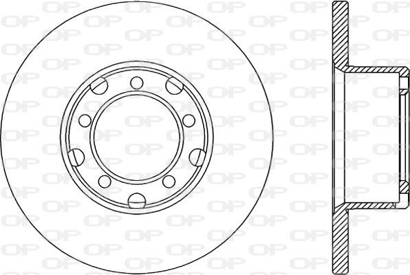 OPEN PARTS Тормозной диск BDA1299.10